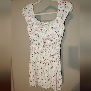 Nordstrom Row A white floral midi dress size M